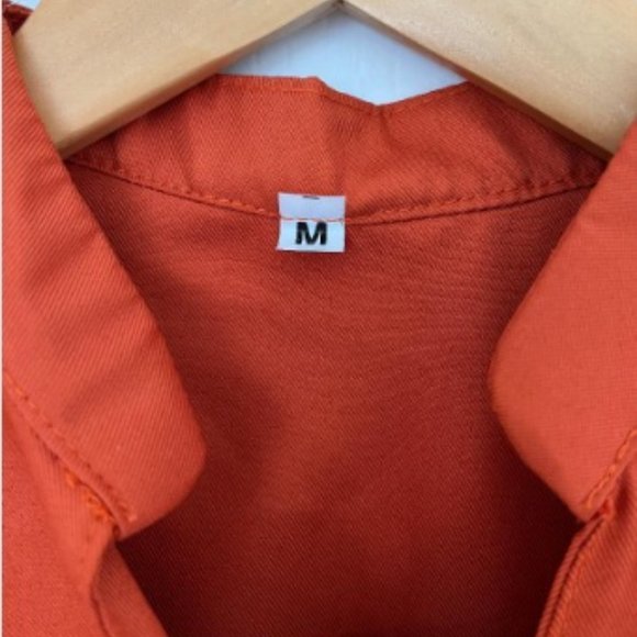 BNWT Beautiful Embroidered Orange Dress - Picture 5 of 5